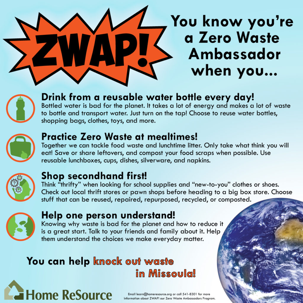 You know you're a Zero Waste Ambassador when you...